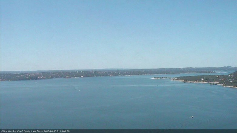 Lake Travis webcam, August 13, 2019 12:25 PM CT