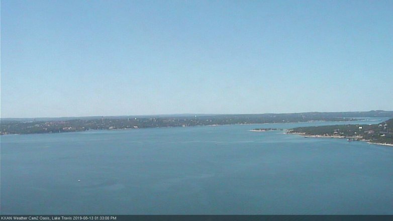 Lake Travis webcam, August 13, 2019 12:35 PM CT