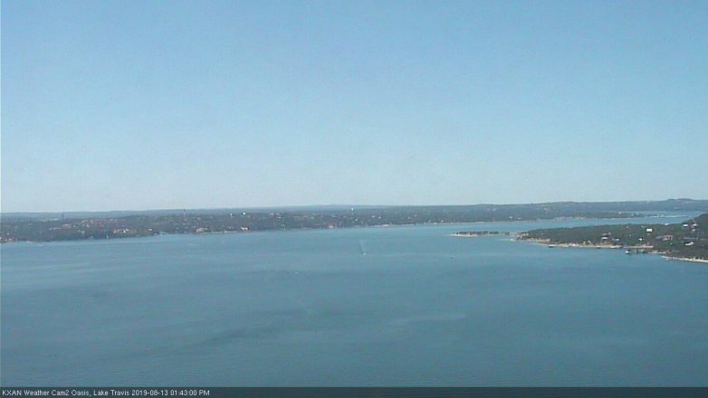 Lake Travis webcam, August 13, 2019 12:45 PM CT