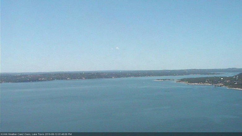 Lake Travis webcam, August 13, 2019 12:50 PM CT