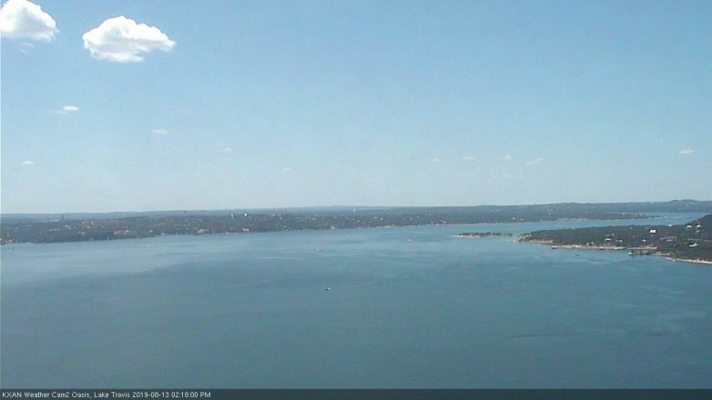 Lake Travis webcam, August 13, 2019 1:20 PM CT