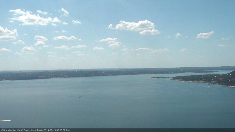 Lake Travis webcam, August 13, 2019 2:40 PM CT