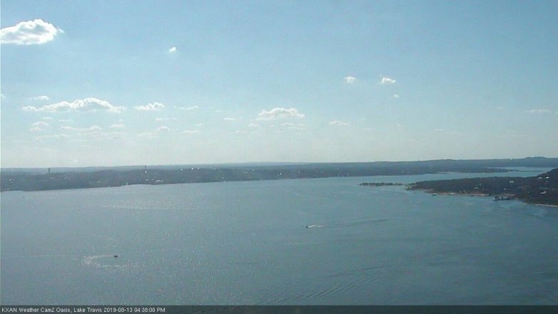 Lake Travis webcam, August 13, 2019 3:40 PM CT