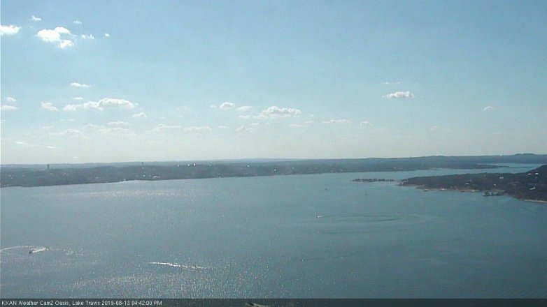 Lake Travis webcam, August 13, 2019 3:45 PM CT