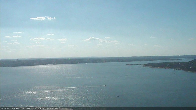 Lake Travis webcam, August 13, 2019 3:55 PM CT