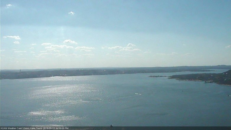 Lake Travis webcam, August 13, 2019 4:00 PM CT