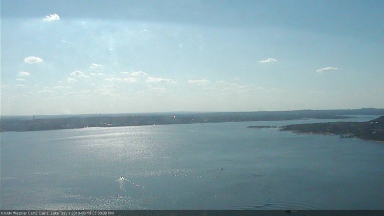 Lake Travis webcam, August 13, 2019 4:10 PM CT