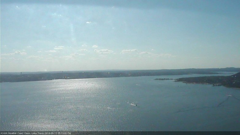 Lake Travis webcam, August 13, 2019 4:15 PM CT