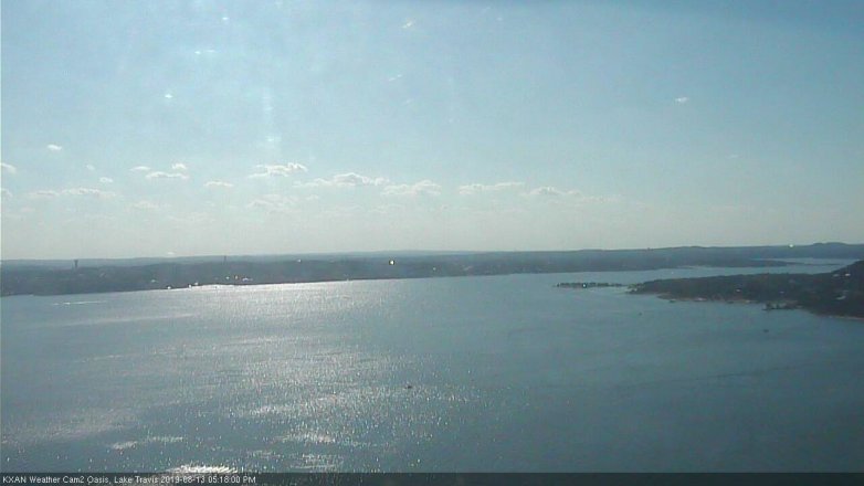 Lake Travis webcam, August 13, 2019 4:20 PM CT