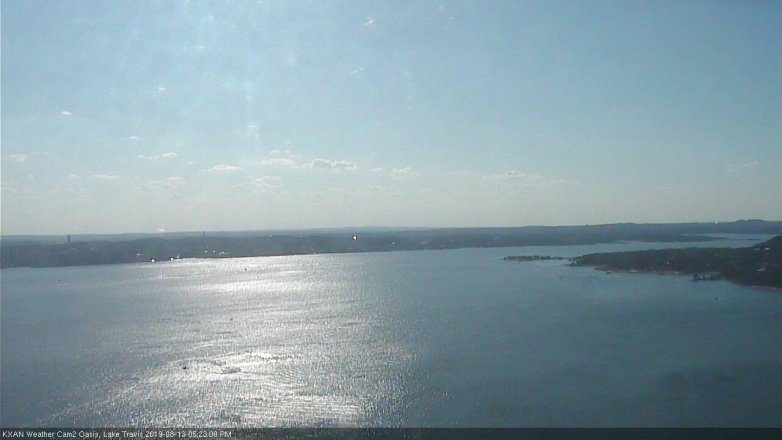 Lake Travis webcam, August 13, 2019 4:25 PM CT
