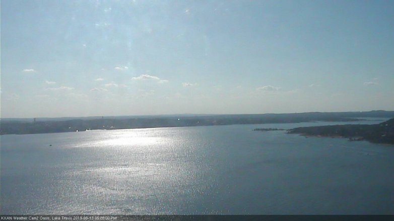 Lake Travis webcam, August 13, 2019 4:30 PM CT