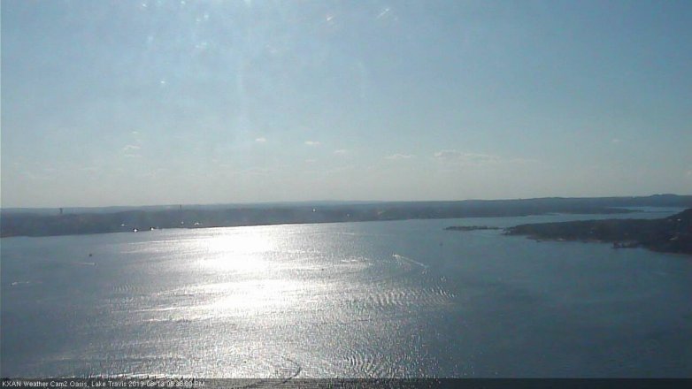 Lake Travis webcam, August 13, 2019 4:40 PM CT
