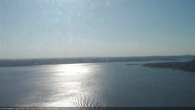 Lake Travis webcam, August 13, 2019 4:45 PM CT