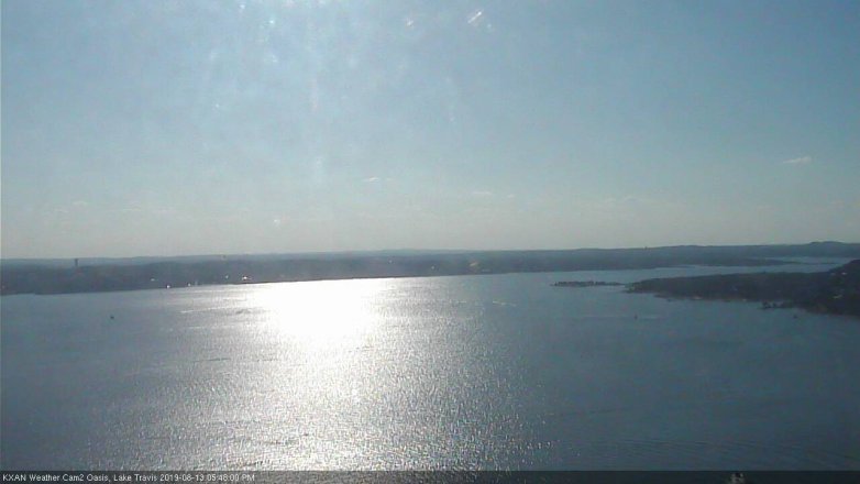 Lake Travis webcam, August 13, 2019 4:50 PM CT