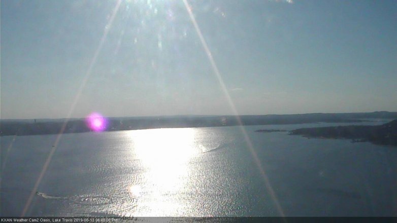 Lake Travis webcam, August 13, 2019 5:10 PM CT