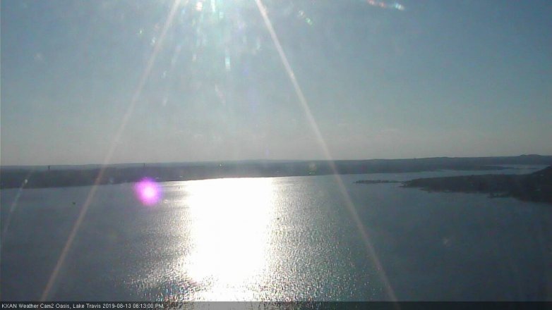 Lake Travis webcam, August 13, 2019 5:15 PM CT