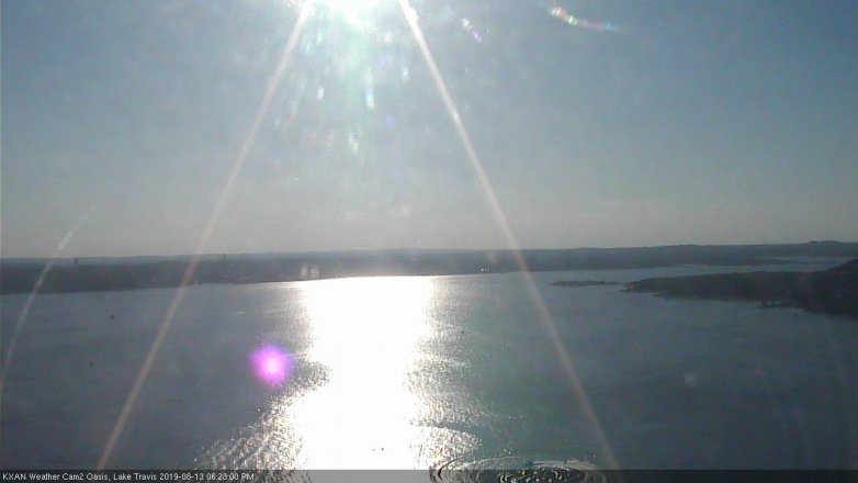 Lake Travis webcam, August 13, 2019 5:25 PM CT
