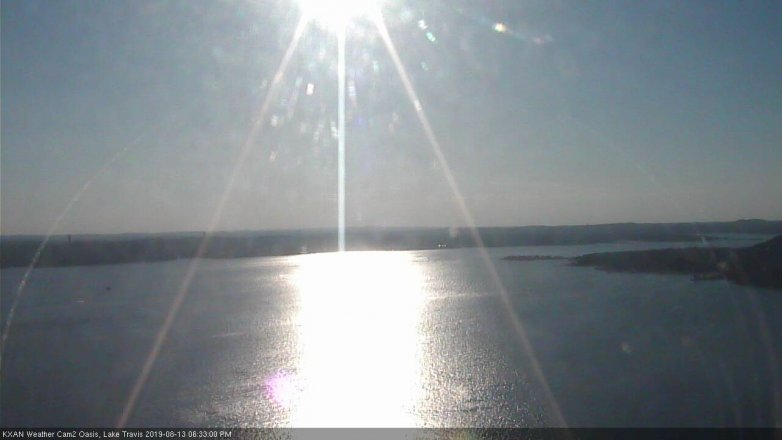 Lake Travis webcam, August 13, 2019 5:35 PM CT