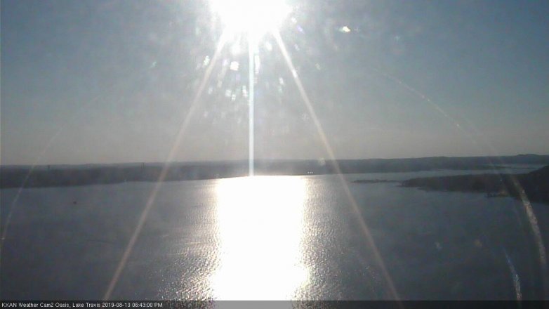 Lake Travis webcam, August 13, 2019 5:45 PM CT