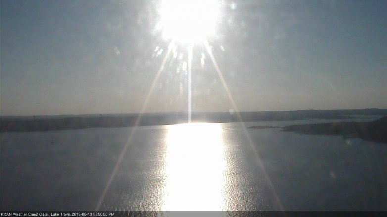 Lake Travis webcam, August 13, 2019 6:00 PM CT