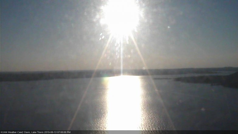 Lake Travis webcam, August 13, 2019 6:10 PM CT
