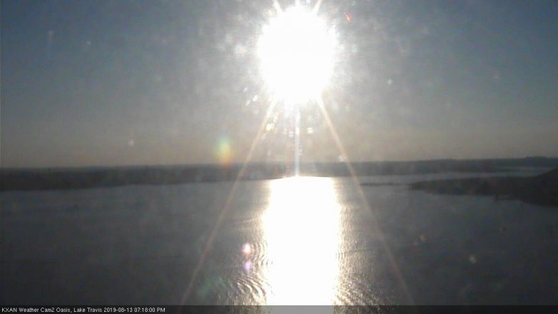 Lake Travis webcam, August 13, 2019 6:20 PM CT