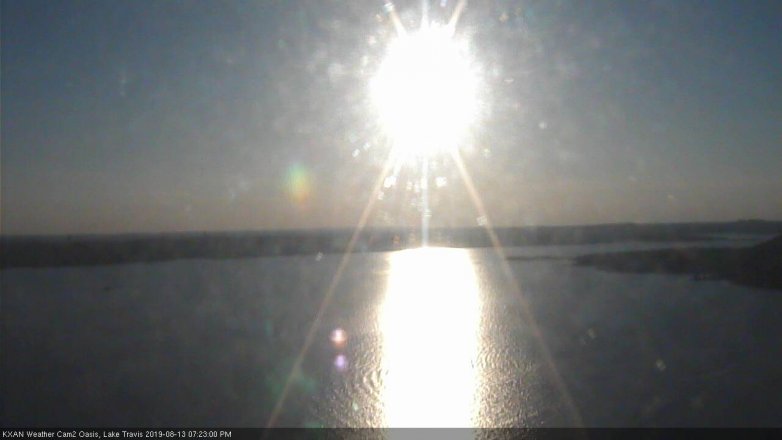 Lake Travis webcam, August 13, 2019 6:25 PM CT