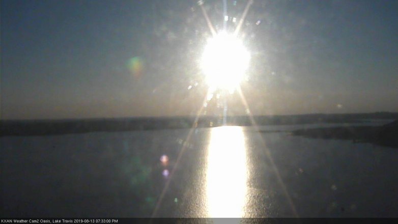 Lake Travis webcam, August 13, 2019 6:35 PM CT