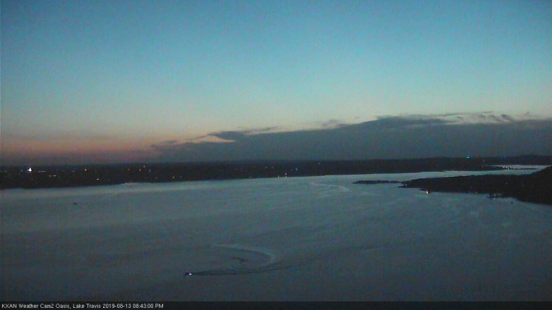 Lake Travis webcam, August 13, 2019 7:45 PM CT