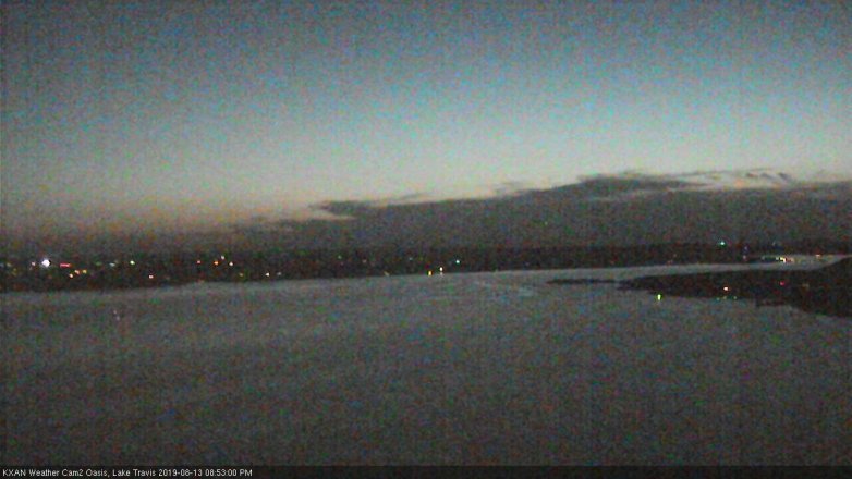 Lake Travis webcam, August 13, 2019 7:55 PM CT