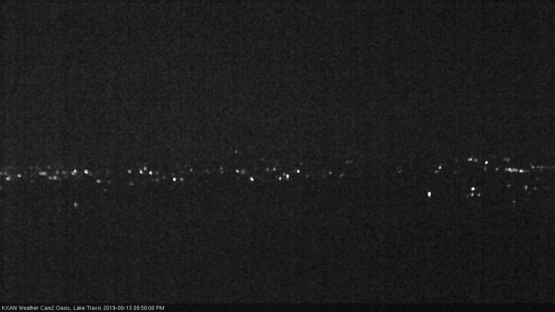 Lake Travis webcam, August 13, 2019 9:00 PM CT
