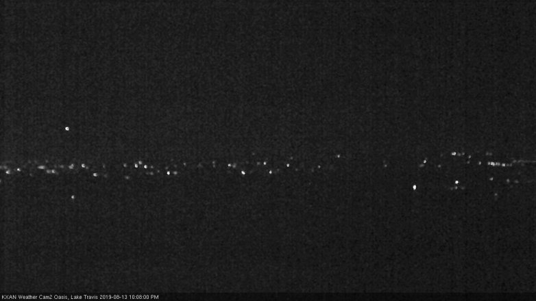 Lake Travis webcam, August 13, 2019 9:10 PM CT