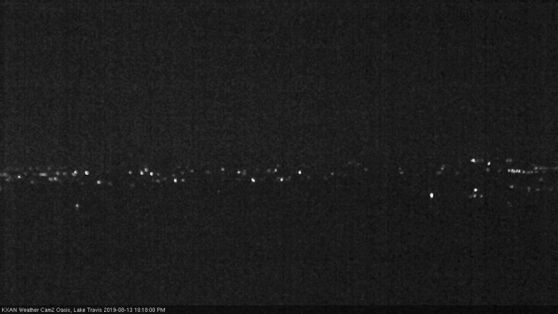 Lake Travis webcam, August 13, 2019 9:20 PM CT