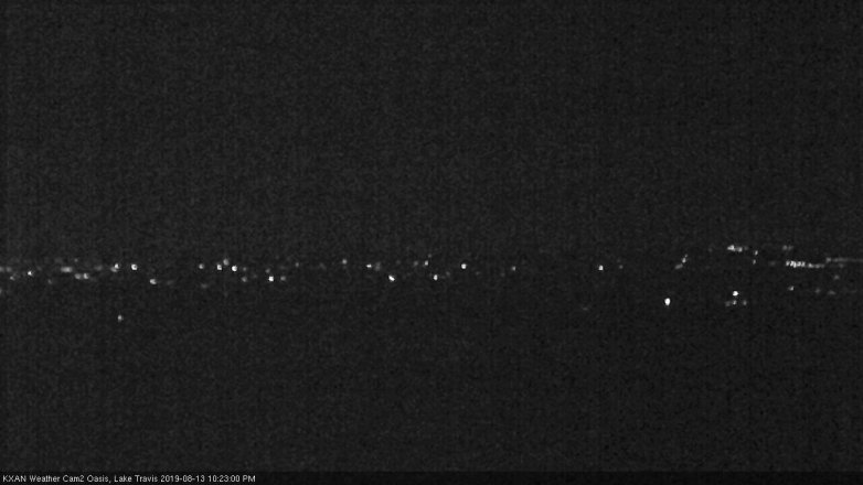 Lake Travis webcam, August 13, 2019 9:25 PM CT