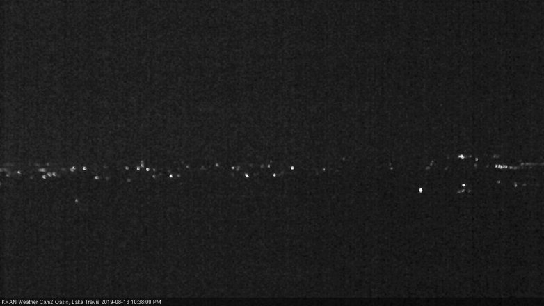 Lake Travis webcam, August 13, 2019 9:40 PM CT