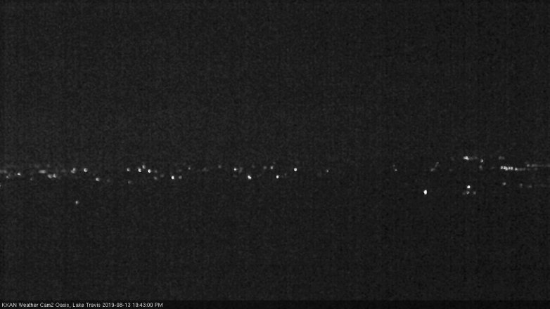 Lake Travis webcam, August 13, 2019 9:45 PM CT