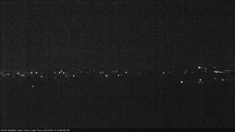 Lake Travis webcam, August 13, 2019 9:50 PM CT