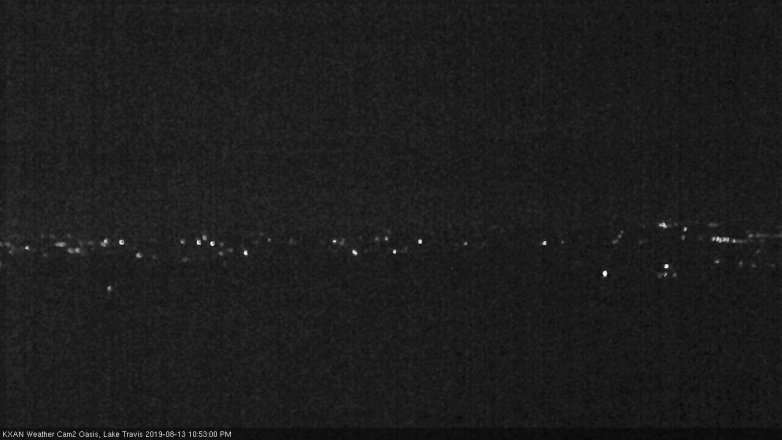 Lake Travis webcam, August 13, 2019 9:55 PM CT