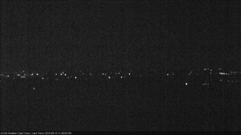 Lake Travis webcam, August 13, 2019 10:40 PM CT