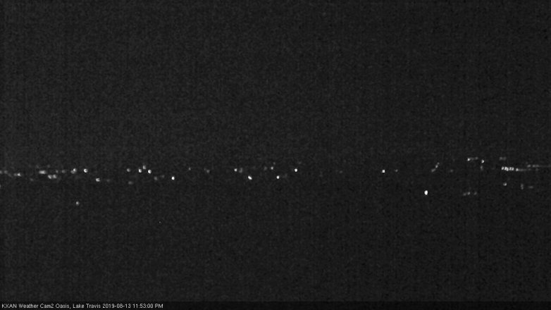 Lake Travis webcam, August 13, 2019 10:55 PM CT