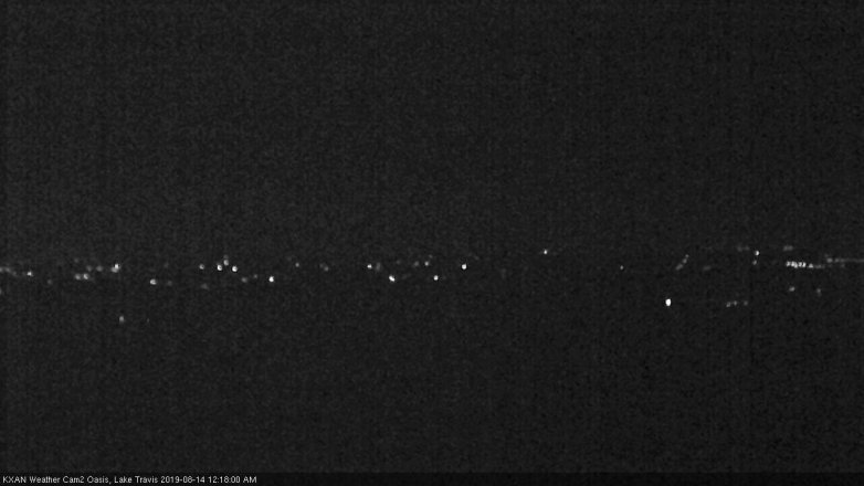 Lake Travis webcam, August 13, 2019 11:20 PM CT