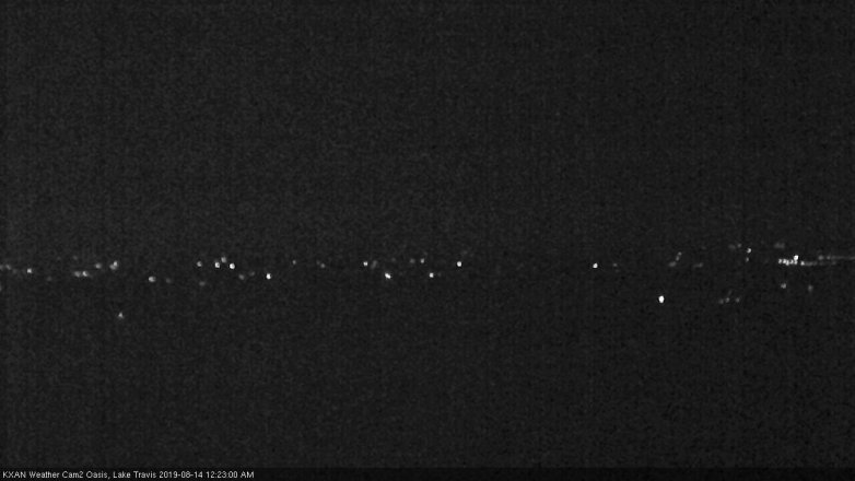 Lake Travis webcam, August 13, 2019 11:25 PM CT