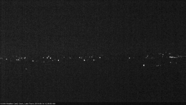 Lake Travis webcam, August 13, 2019 11:40 PM CT