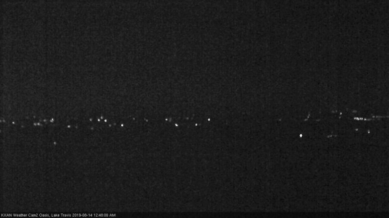 Lake Travis webcam, August 13, 2019 11:50 PM CT