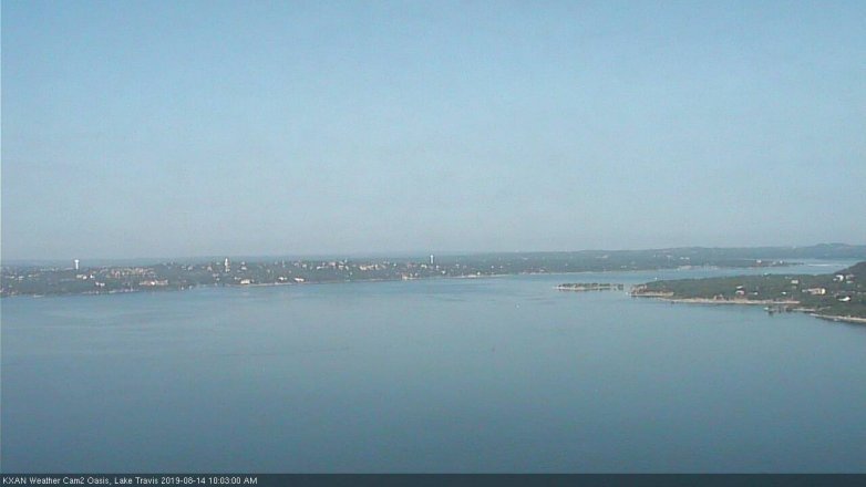 Lake Travis webcam, August 14, 2019 9:05 AM CT