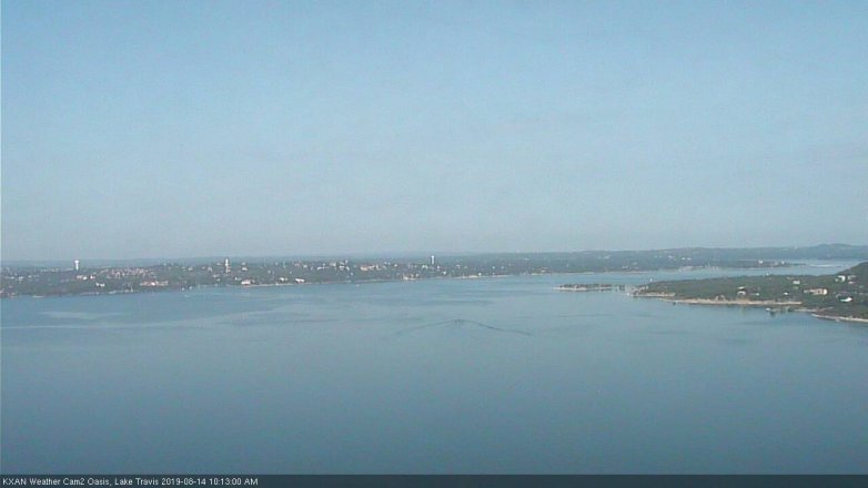 Lake Travis webcam, August 14, 2019 9:15 AM CT