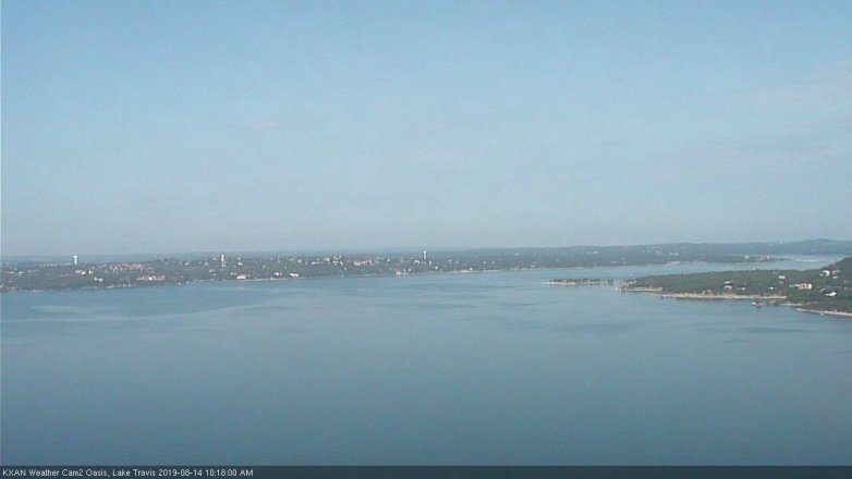 Lake Travis webcam, August 14, 2019 9:20 AM CT