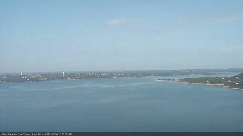 Lake Travis webcam, August 14, 2019 9:40 AM CT
