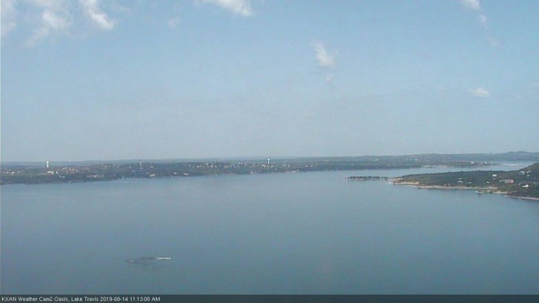 Lake Travis webcam, August 14, 2019 10:15 AM CT