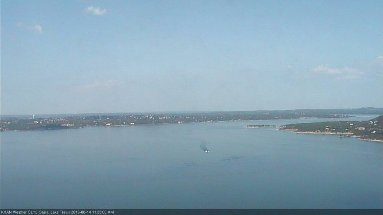 Lake Travis webcam, August 14, 2019 10:25 AM CT